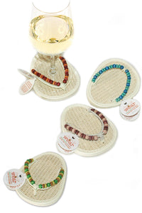 Drinkwear, ATTACHABLE COASTERS, Naturals Set of 4